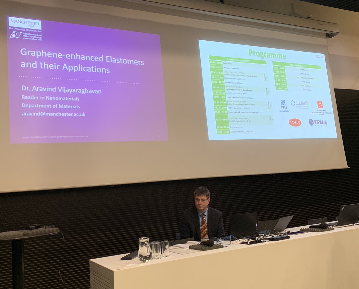giordanisilvia's tweet photo. Chairing the first session of the COST Action Autumn meeting. The organizers asked me to be strict with time, some speakers will not like me after this morning! 😉 @MultiCompCOST #graphene #carbon #multicomp https://t.co/U7QUNOjaKi