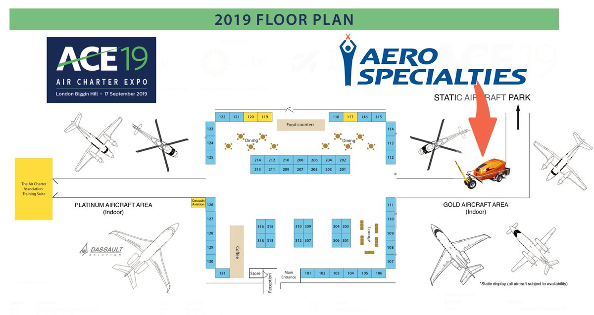 <a href="/aerospecialties/">AERO Specialties</a> will be exhibiting at the Air Charter Expo on 17th September as it continues its famous world tour 2019.

Call by the static aircraft park to discuss all your GSE requirements with the AERO team - see you there!
#aerospecialties #ace19 #groundsupportequipment