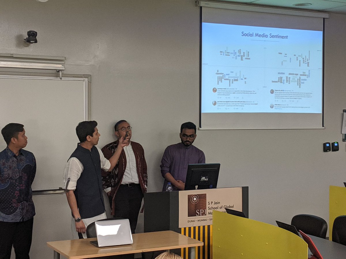 shivambaheti21's tweet photo. @mehtar89 explaining the social media sentiment towards #JuulLabs and giving solution for their digital media transformation. @BayuWisnuAji @telpner @23aamir @tarabasz https://t.co/NjiJrEvhf2