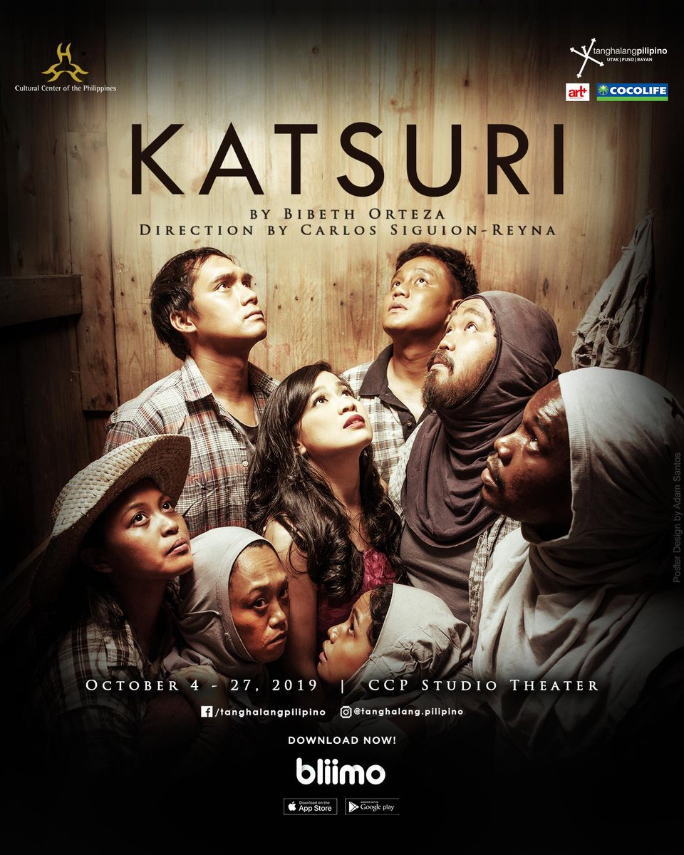 bliimo's tweet photo. @tanghalangPH presents to you Katsuri, Bibeth Orteza's adaptation of "Of Mice and Men", this October at Tanghalang Huseng Batute, CCP.

https://t.co/2JglwMamcQ

Download the Bliimo app NOW! Book, Pay, and Get Your Event Passes All in One App! #BookThereItIs https://t.co/f2SQOY5DPb