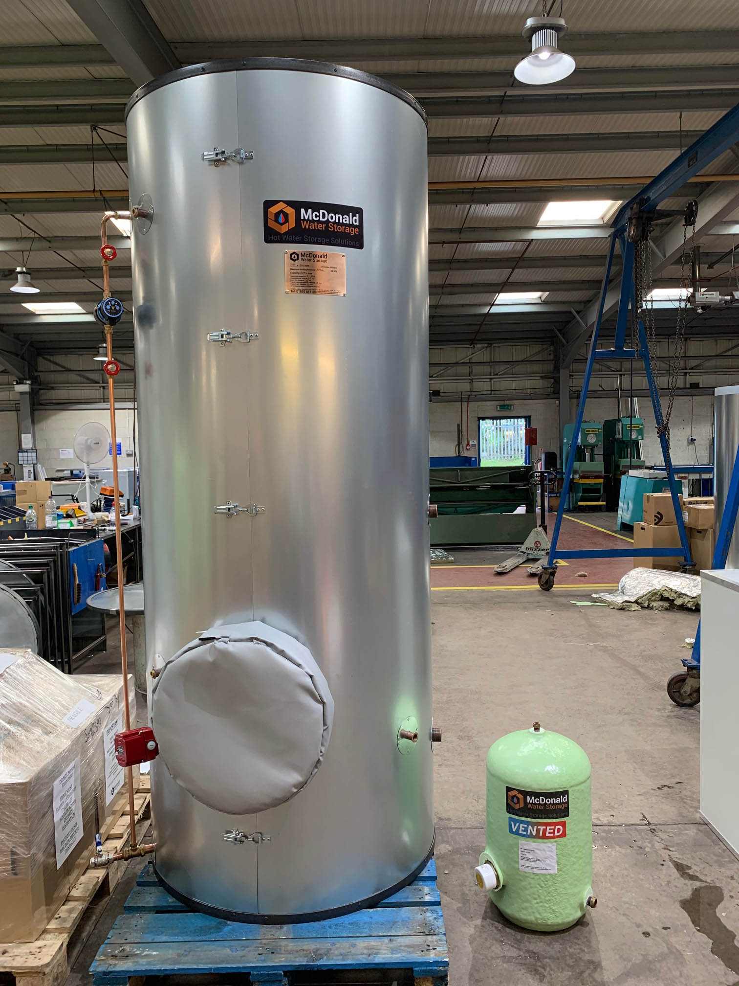McDonald Water Storage on X: The true flexibility of our Hot Water Storage  solutions perfectly demonstrated in one image - a 1600 litre calorifier  measuring sitting side by side with a 36