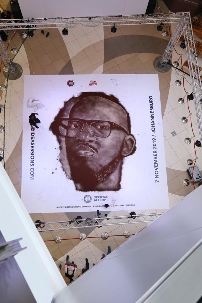 SISessions's tweet image. &quot;I can now confirm that this coffee ground mosaic image meets our requirements and you have achieved an official Guinness World Records™ title!&quot; WE DID IT SOUTH AFRICA! We broke a Guinness World Record! #SoundIdeaSessions