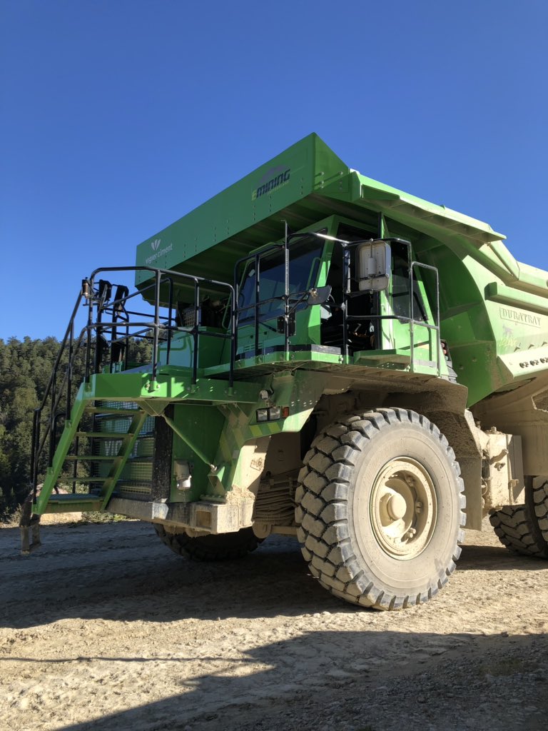 DanGleeson85's tweet photo. Had a great day getting to know the #eDumper and finding out from @EminingSales Sales Project Manager, Gernot Beutle, how the world’s largest battery-electric machine could eventually find its way into #TheElectricMine of the future. Full story to come @im_mining #futureofmining https://t.co/0UuImf0pTv