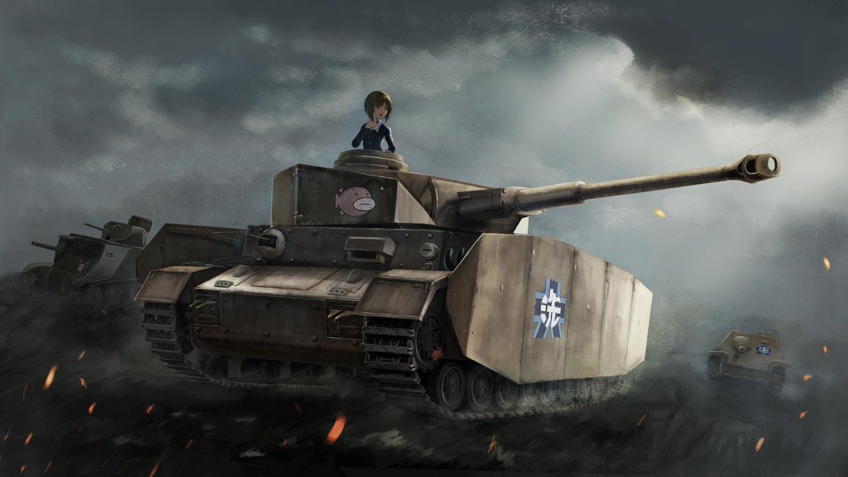 くまごろ Twitter ನಲ ಲ ガルパンのiv号戦車の絵を描きました ガルパン ガルパンはいいぞ あんこうチーム イラスト