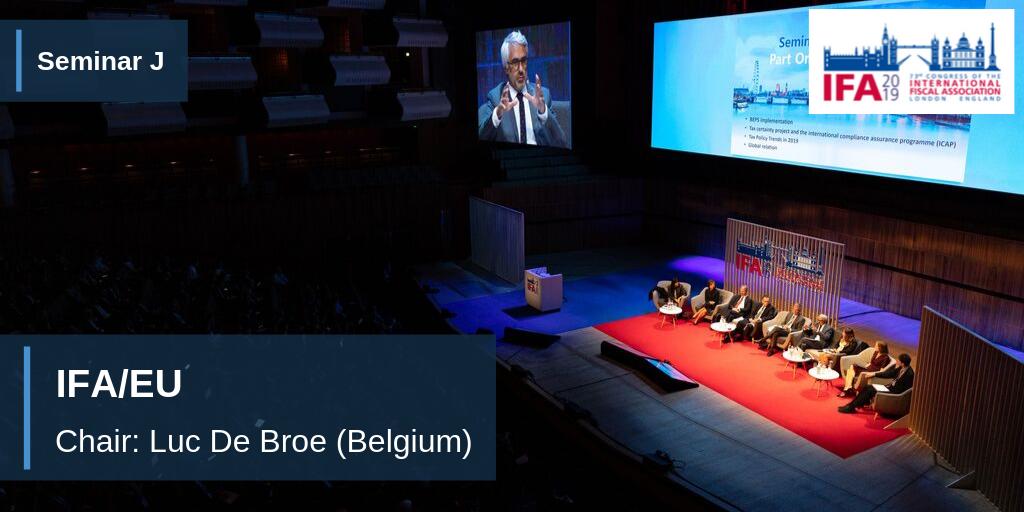 Seminar J, chaired by Luc De Broe (Belgium), offers a comprehensive overview of the most important direct tax and tax policy developments concerning the EU since the last IFA Congress. #IFA2019London