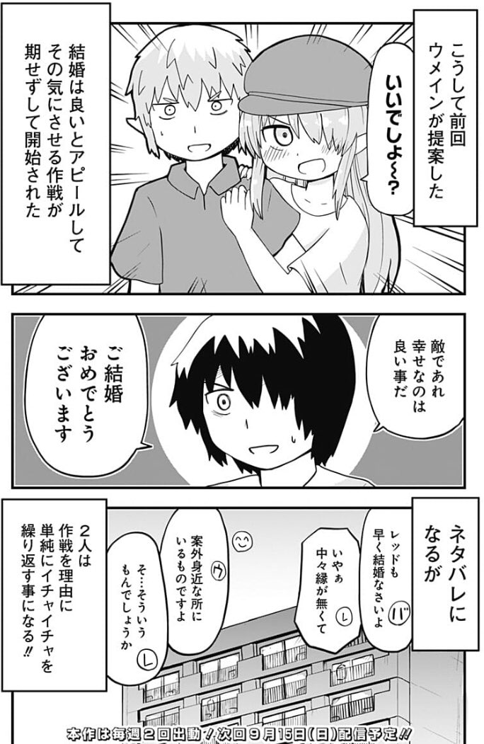 悪の人たちが正義の味方の人に結婚の挨拶をしに行く話です。純情戦隊ヴァージニアスの41話です。 