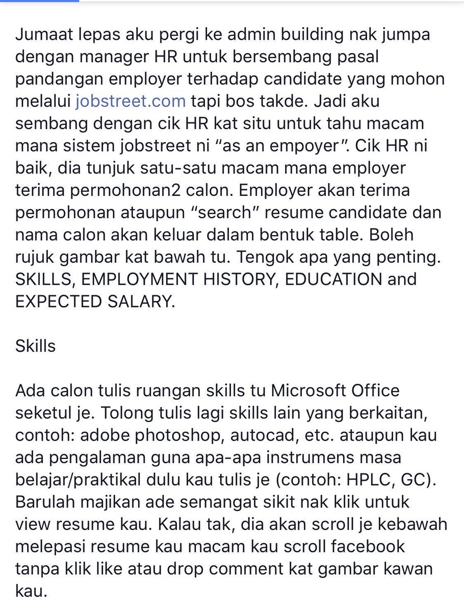 resume_kreatif's tweet photo. ANDA FRESH GRAD YG SUSAH DIPANGGIL TEMUDUGA. 
.
Jom Baca Tips supaya anda senang dipnggil interview

Kredit: salhadi https://t.co/KcHCjffLrm
