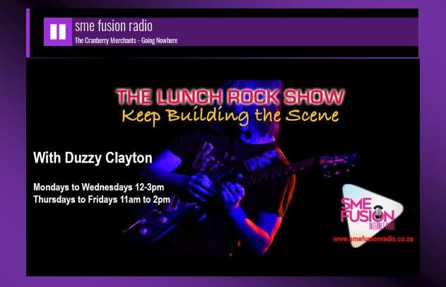 A big shout out and thanks to <a href="/lunchRockShow/">Duzzy Clayton</a>  on @SmeFusion  for playing "Going Nowhere" this morning!  YOU ROCK!  😎🎶🤟💕
TUNE IN: smefusionradio.co.za