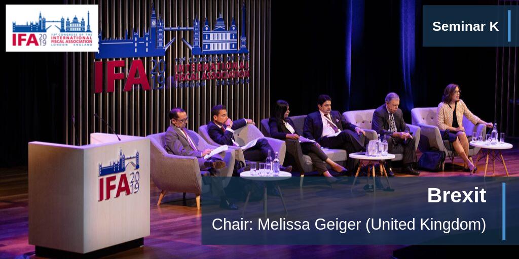 Seminar K, chaired by Melissa Geiger (UK), will discuss the current state of Brexit and the impact it will have on the evolution of both the UK and the EU tax systems in relation, and often in reaction, to trade. We will be joined by a panel of expert contributors. #IFA2019London