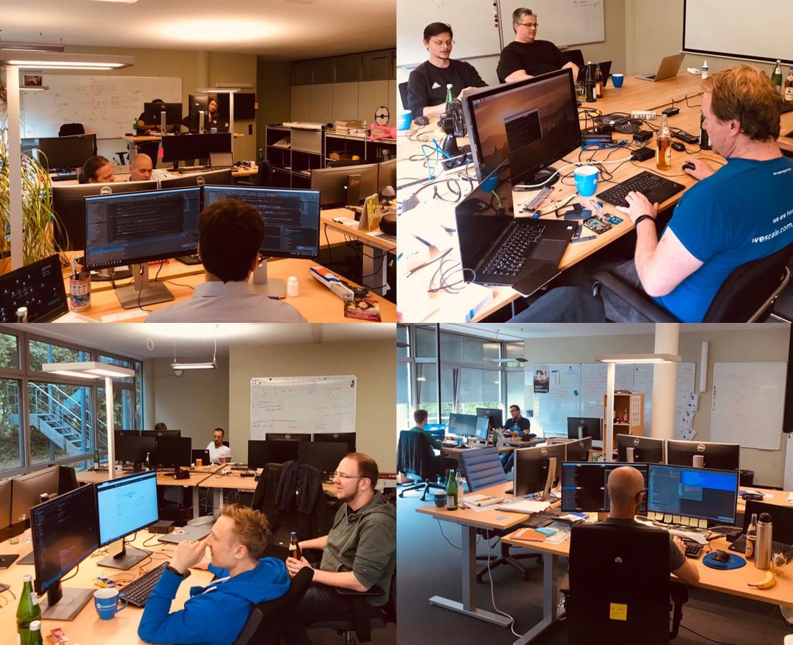 wescalehq's tweet photo. Today the #wescale #ShipitDays2019 started. For two days, our developers will be working in newly formed teams on topics that are at first glance far removed from the daily business, but will make their everyday work more effective and enjoyable in the future. Keep you updated! https://t.co/19LfnyHrBu