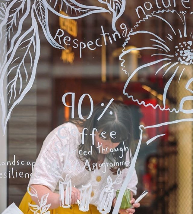 Our wonderful visiting lecturer <a href="/katiedraws/">Katie Chappell 🌿</a> will be working her magic on the windows of <a href="/mimauseful/">Middlesbrough Institute of Modern Art</a> this weekend. Go have a 👀 ift.tt/2I3Xbe4