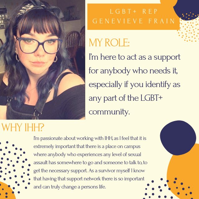 ithappensNCL's tweet photo. Our LGBT+ Rep is Genevieve! Check out our social media to find out more about her!
#ithappenshere #newcastle #newcastleuni #ncluni #freshers2019 #freshers #nclfreshers #committee #sexualviolence #lgbt #lgbtq #alevelresults #aminext #support #survivor #wellbeing #mentalhealth https://t.co/d4IKyiV86U