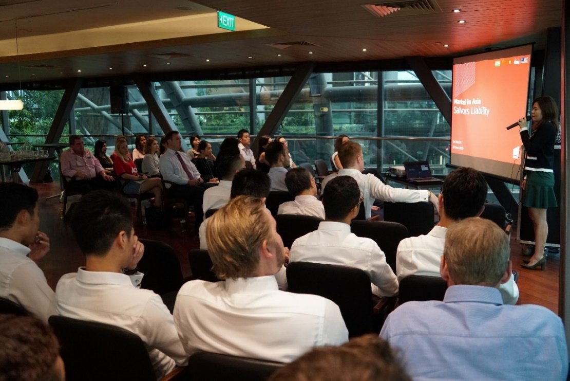 MarkelIntl's tweet photo. Markel hosts a #marine and #energy #liability session for brokers from #Singapore’s #insurance community with presentations from Lin Wanshi, Singapore-based Marine Underwriter, and Abigail Piper, Energy liability Underwriter, from London. https://t.co/BuQQD9qOQ2 https://t.co/BOXhLMOJhO