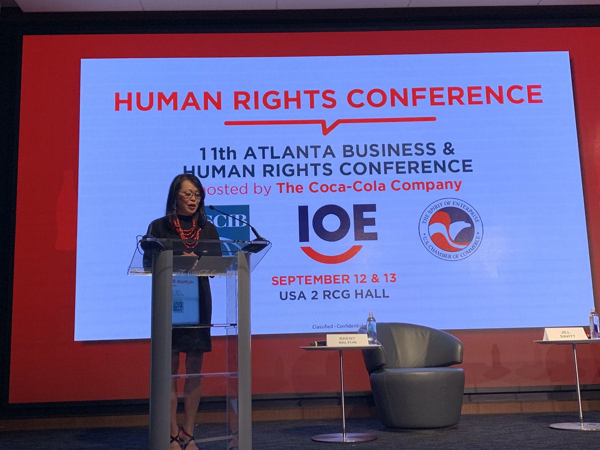 #BrentWilton kicking off, welcoming everyone &amp; laying the foundation for all the conversations under Chatham rules &amp; #LisaChang the Chief People Officer thanking the <a href="/USCIB/">US Council for International Business (USCIB)</a> <a href="/USCIB/">US Council for International Business (USCIB)</a> <a href="/ioevoice/">IOE</a> @oievoz <a href="/USChamber/">U.S. Chamber</a> for partnering the Human Rights Conference - great reunion with friends