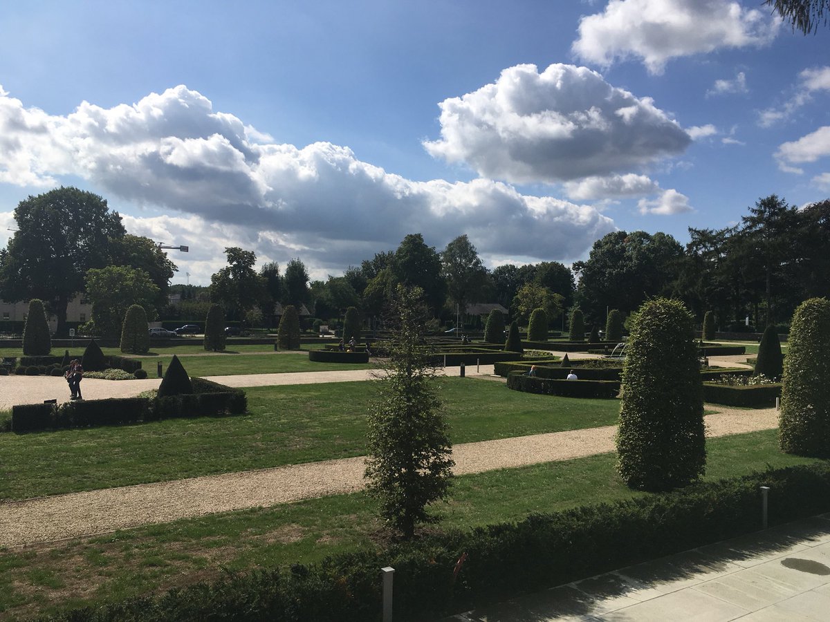 UMBS's tweet photo. Break time after learning about @NSF (and its European counterpart) funding for Field Stations and Marine Labs. $$$ Glorious day in east Belgium. #FSML #OBFS2019 https://t.co/uQRg8HGKcy