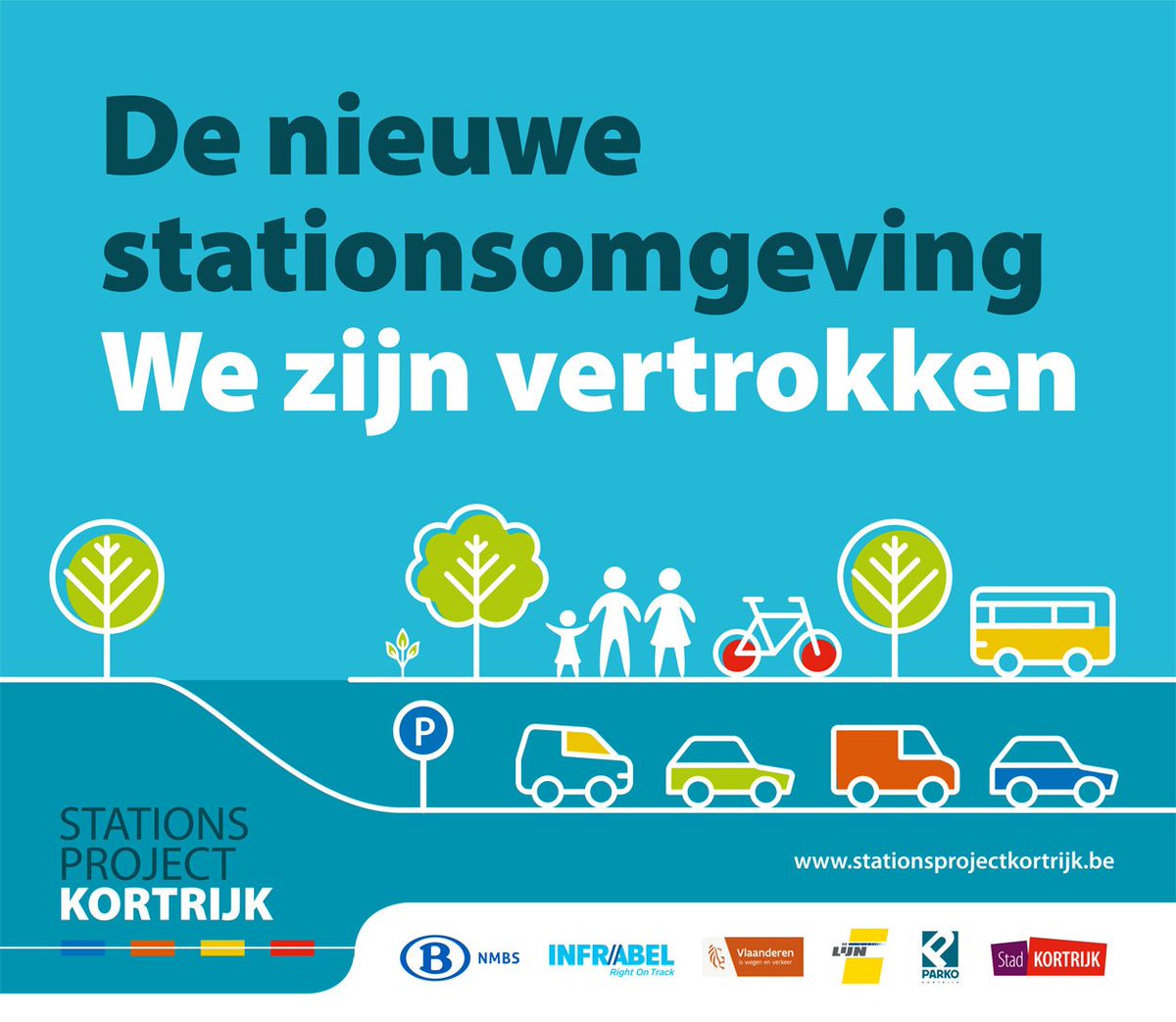 8500Kortrijk's tweet photo. Het eerste deel binnen het #stationsproject in #Kortrijk is de bouw van een fiets- en bustunnel, een wegtunnel en ondergrondse parking. De bouw van de wegtunnel en parking start deze maand nog. Wil je er meer over weten? https://t.co/hUD09JNUG9 @Stationsproject https://t.co/P8acIQZwgC