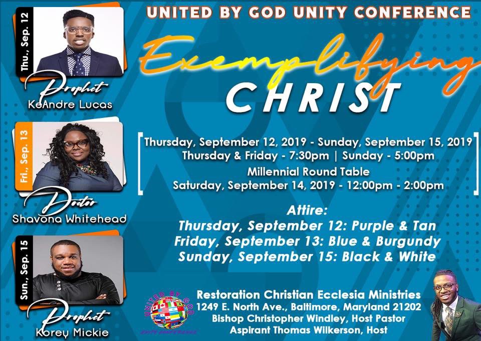 Keandrelucas's tweet image. Baltimore‼️ Join me tonight at Restoration Christian Ecclesia Ministries Be there!!!  it’s gonna be AMAZING #UnityConference 🔥🔥🔥🔥🔥