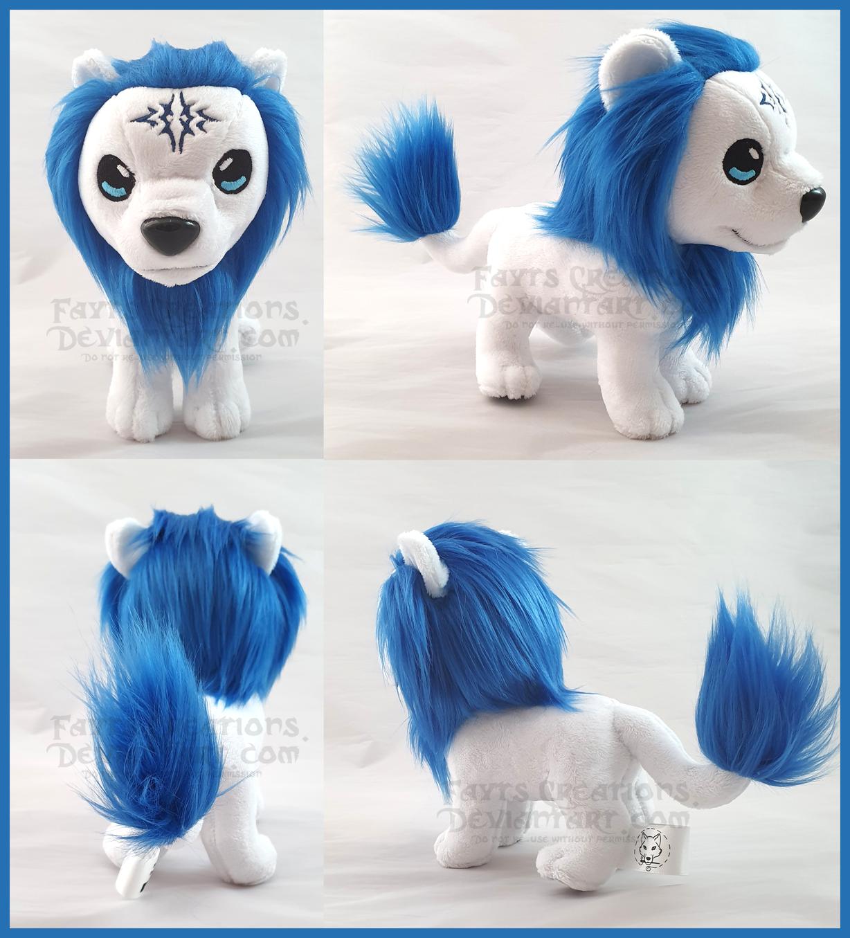 Fayt on X RT please Hear the Roar of the Blue Lion. Here he is the Blue Lion plush based off the Fire Emblem Three houses class banner. I picked to make