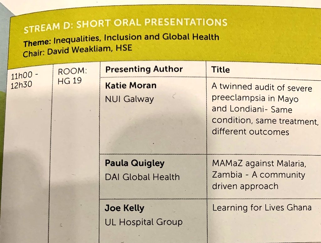 YvonneCYoung's tweet photo. @joekelly @ULHospitals @IggkatieSheehan @maryhannon3 Looking forward to your presentation Joe.
@ifglobalhealth
#learningforlivesGhana
#proud https://t.co/TNUPwXS75Q