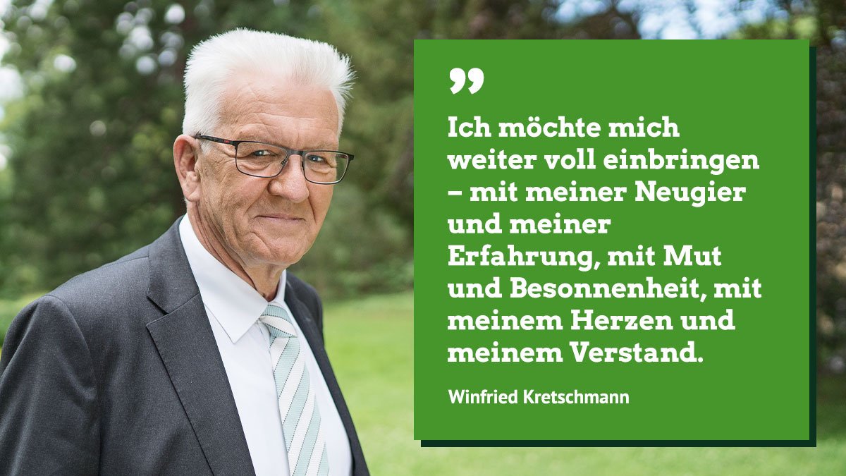 Winfried #Kretschmann wird erneut als Ministerpräsident von Baden-Württemberg antreten. Warum und wofür er wieder antritt, erläutert er in einem Brief an die Bürger*innen: winfried-kretschmann.de/brief-an-die-b…