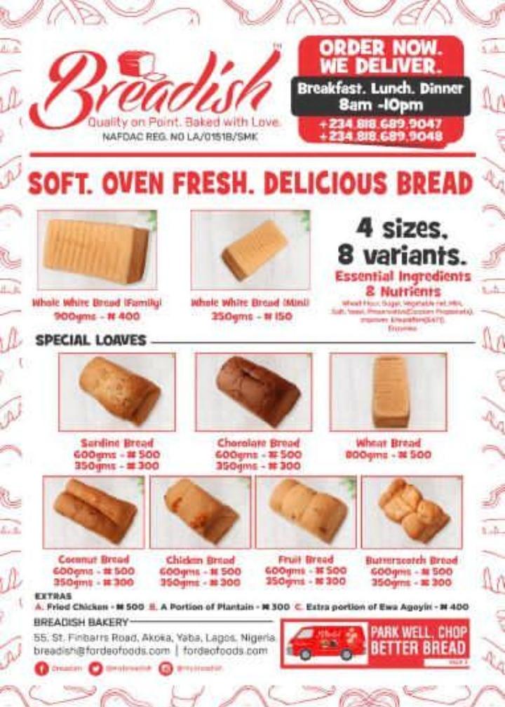 mybreadish's tweet photo. Oga @UcheDandyMUFC how are you today Sir? "Bee" (Shebi you understand?ππ) has asked us ask you, what you like to have for lunch on our Bread & Orishirishi Menu today? What do you say Boss? We're on Standby. #breadandorishirishi #breadish #mybreadish #OrderWeDeliverAcrossLagos https://t.co/1rtEKqknBn