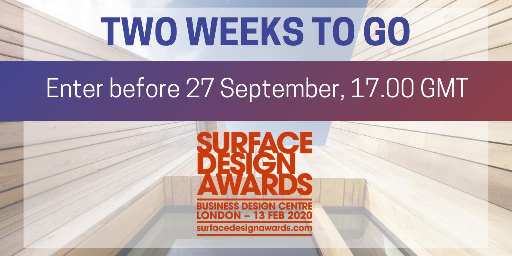 Has your project received the recognition it deserves? ENTER NOW! bit.ly/344HRan #surfacedesignawards