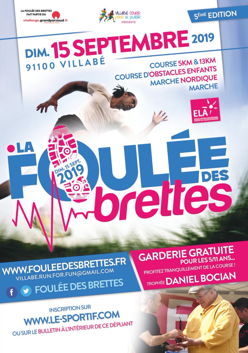 grandparissud's tweet photo. [Foulée des Brettes👟] Le #Challenge #GrandParisSud continue dimanche avec la #FouléeDesBrettes à #Villabé. Et vous ? Vous en êtes à combien de #Course🏃‍♀️du #ChallengeGPS en 2019 ?➡️https://t.co/g5i6YFI8aV #SortirGPS #Essonne #DansLe91 #Running https://t.co/w3nlETBxZM