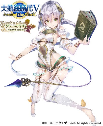 大航海時代 公式 ニーナ Sr航海士紹介 プラフタ イラスト ゆーげん ソフィーのアトリエにあった ソフィーの祖母のものと思われる古い本 古代の錬金術士の魂が宿っており ソフィーがレシピを書き込んだ事で覚醒した スキル プリズムフォール