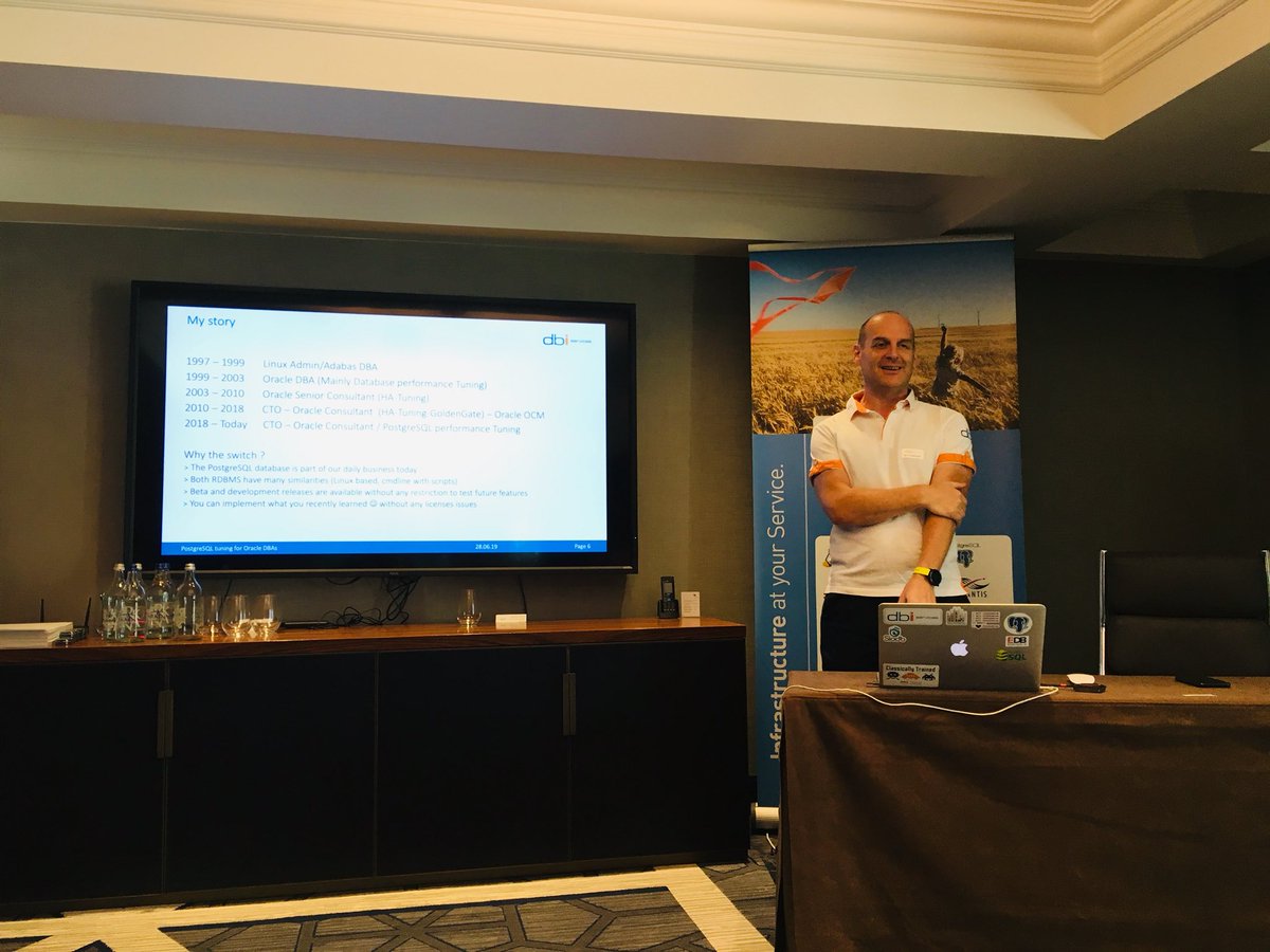 elisetta1984's tweet image. Wow.. @Herveschweitzer talking about ... Postgres tuning for Oracle DBA! 🤩 @dbiservices #dbievent #open4tech #besharing