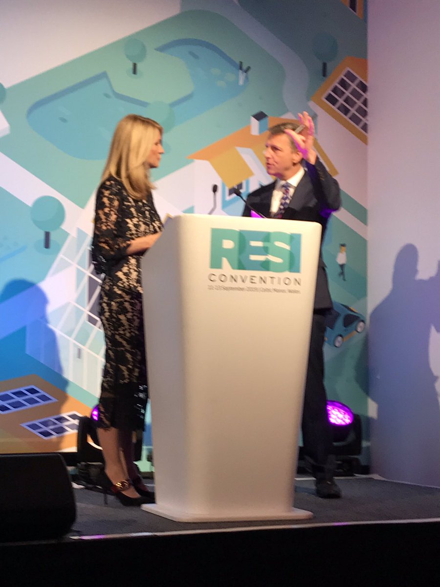 Propertyshe's tweet photo. Chair BBC’s Mark Easton suggests to #housing minister @EstherMcVey1 that for millions quality rental is the goal. She responds that 80% of young people want to own and ‘rent to buy is a wonderful model’. The #buildtorent sector has some work to do. #RESIevent @PropertyWeek https://t.co/bEPWVTKi5N
