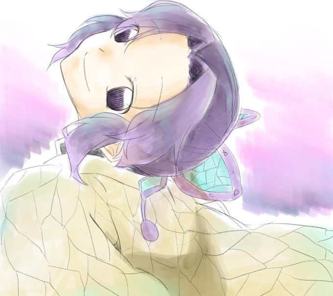 鈴凪さんがTwitterに投稿した胡蝶しのぶ(鬼滅の刃)のイラスト。