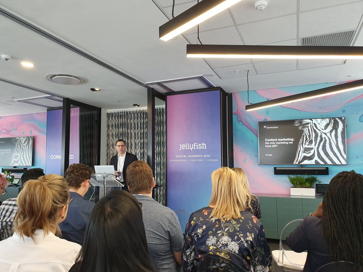 IngridBooth's tweet image. Is #contentmarketing the only marketing left? @timspira talks at the @jellyfishglobal #DigitalJourneys day