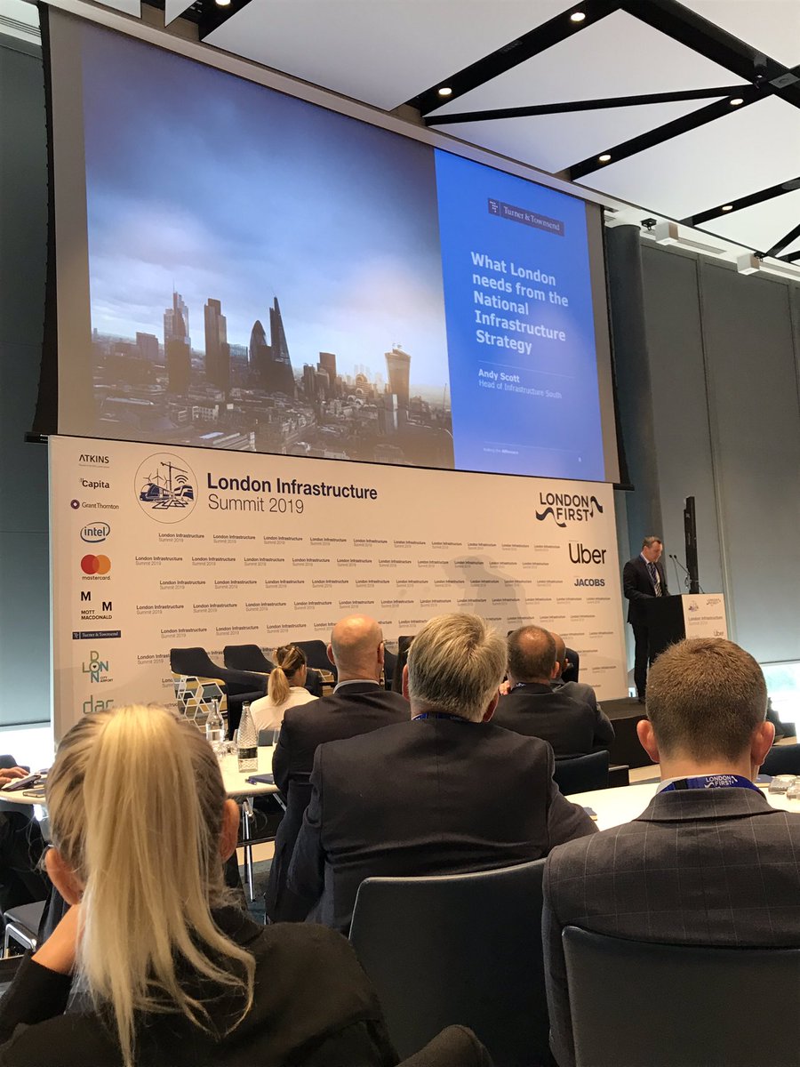 Great to see Andy Scott setting out what London needs from the Governments national infrastructure strategy at London First’s 2019 Infrastructure Summit #LondonInfra <a href="/turnertownsend/">Turner & Townsend</a> @London_First