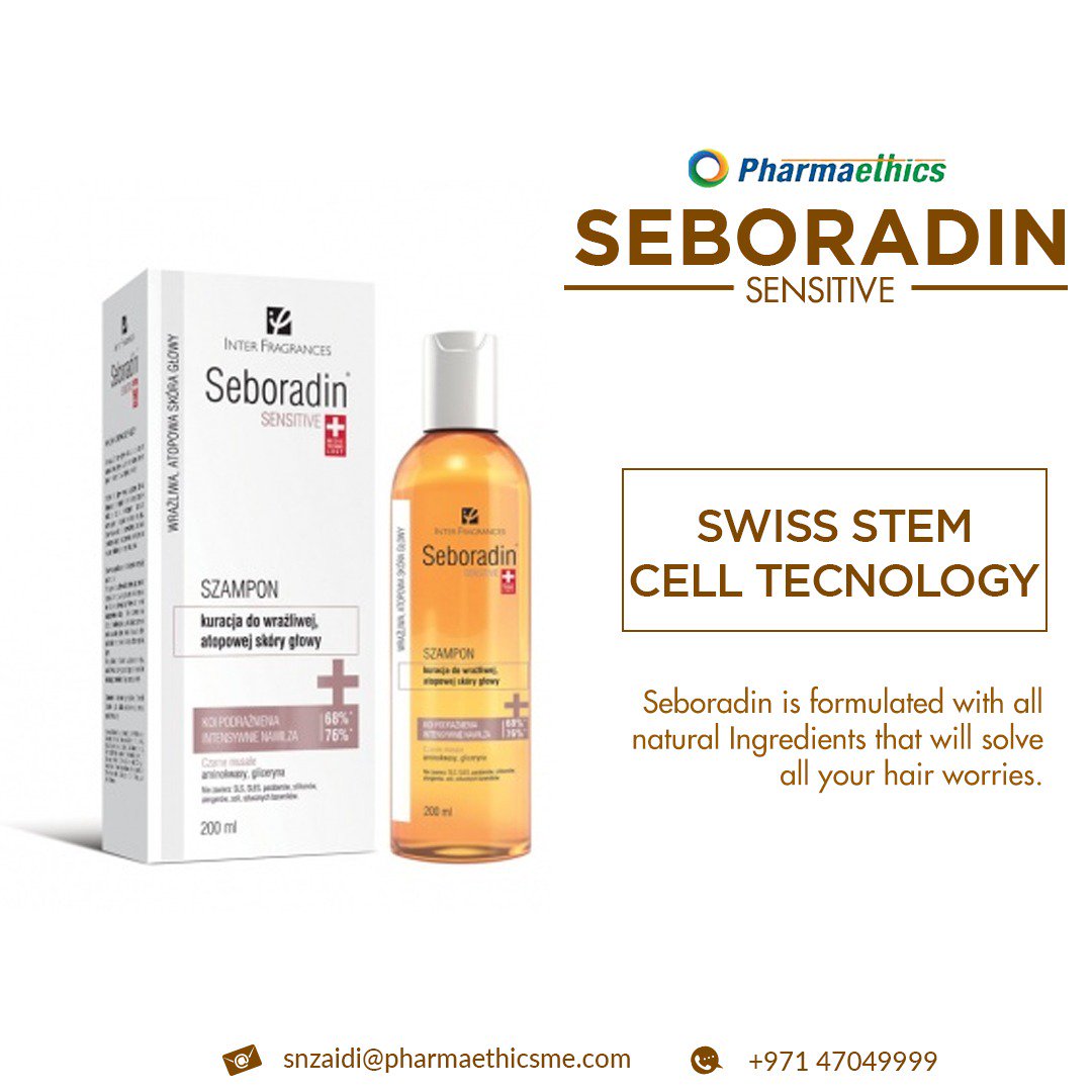 Pharmaethicsllc's tweet photo. The healthy and nourishing treatment from Seboradin is what makes your hair indulge in all-natural ingredients consisting of plant stem cell extracts.

Now available in #UAE #AbuDhabi,
For more information, please click here: https://t.co/IQfhlWFJVC

#Lotion #hair #dandruff https://t.co/UW1SJJ1Aaf