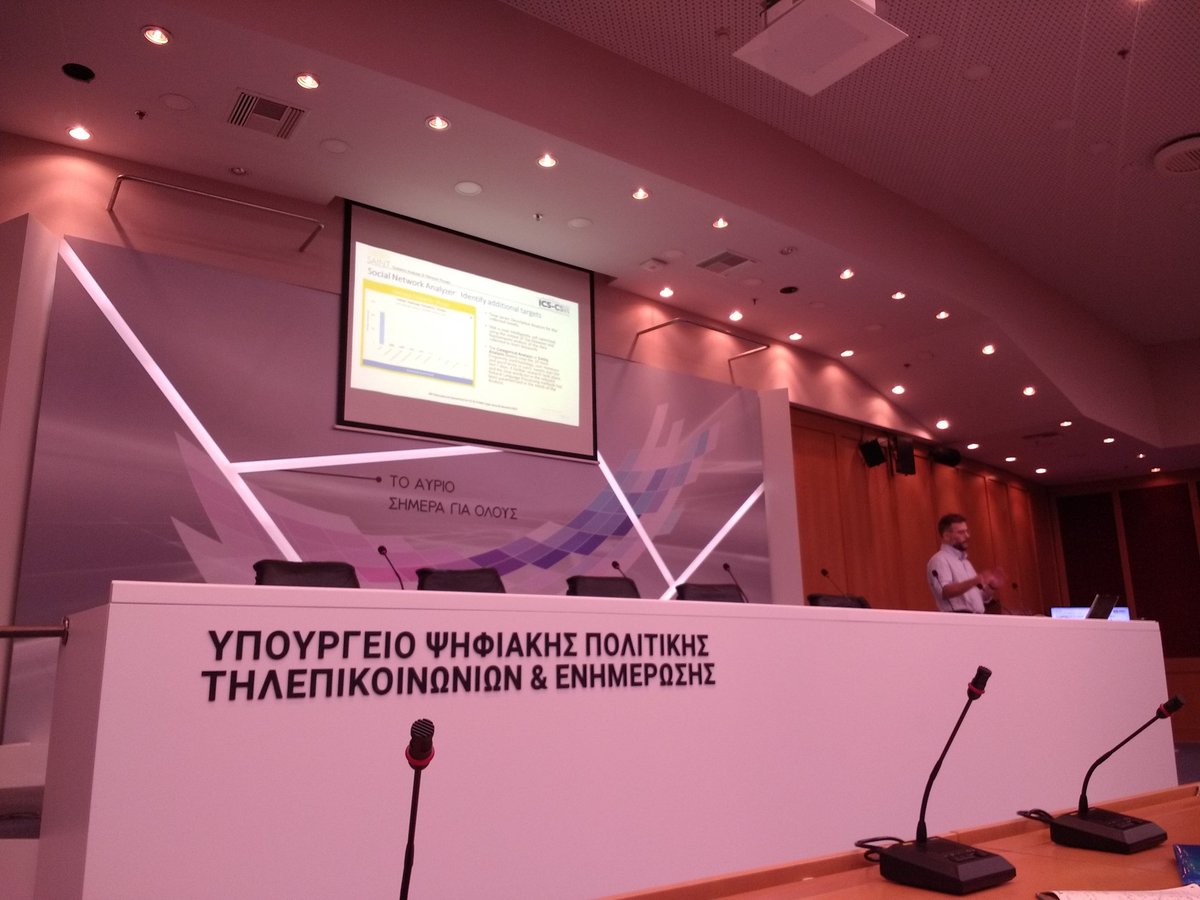 ICSCSR's tweet photo. Next we have Vasileios Vlachos on "A Social Network Analysis Tool for Uncovering Cybersecurity Threats".  

I hope our (frankly hilarious) jokes don't get flagged as a threat to national security 🙈 #ICSCSR19 https://t.co/z7haY8zYdG