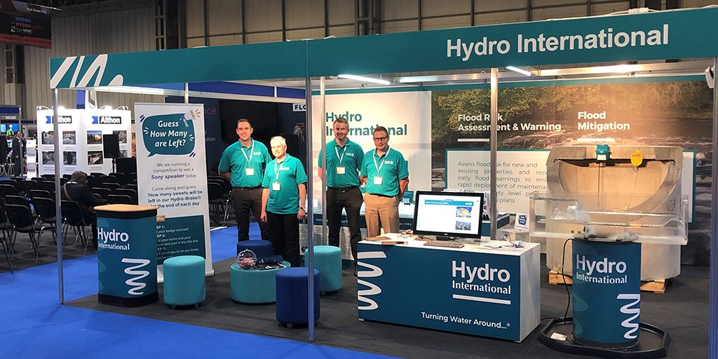 We’re at @floodexpo again today.  If you’re interested in flood prevention and flood warning systems come along to our stand D46 and chat to our expert team 👋  bit.ly/2KK9JdQ