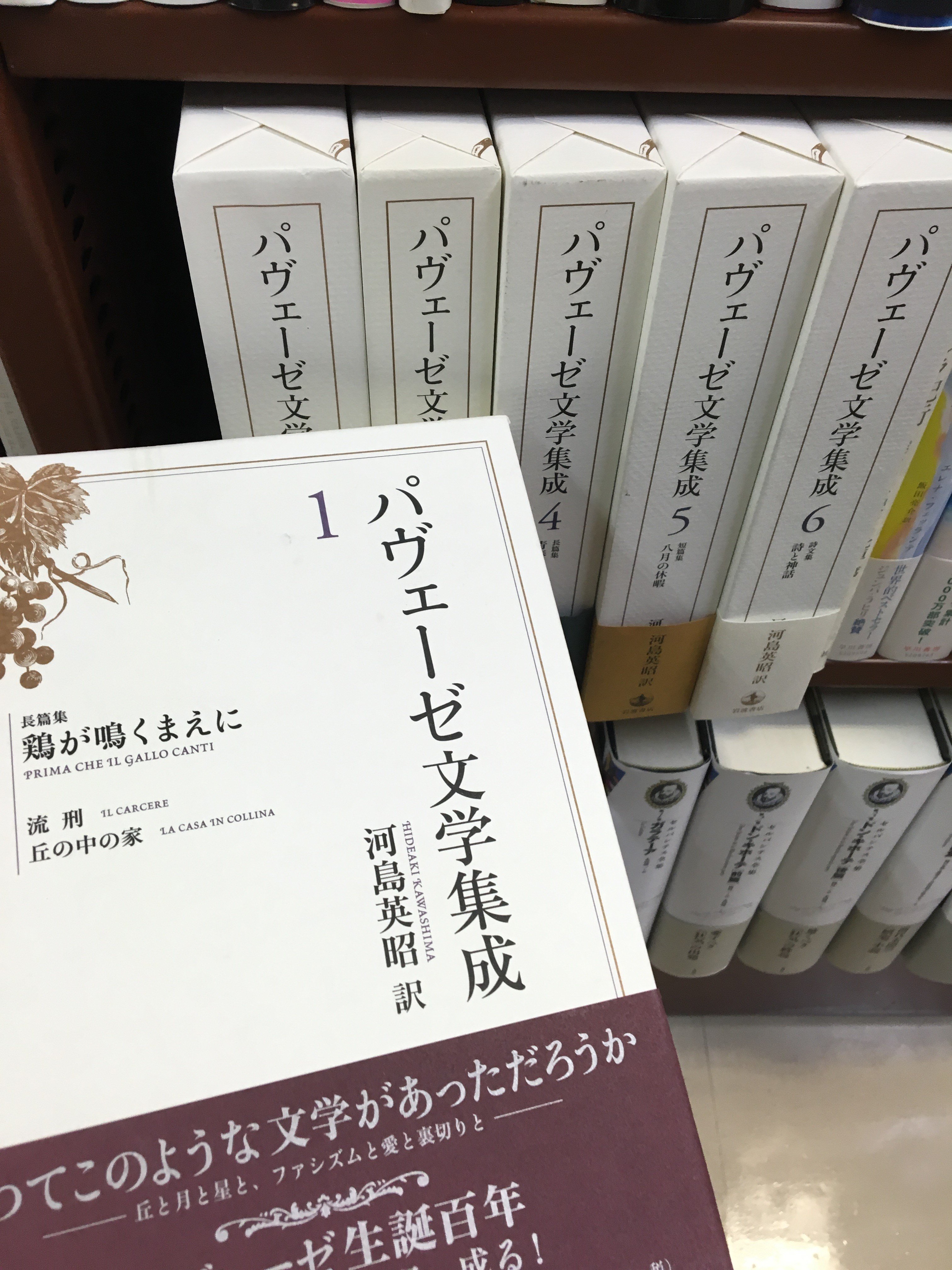 O Xrhsths ジュンク堂書店福岡店 Sto Twitter 増税前には パヴェーゼ文学集成 岩波書店 増税 何それ 勇気づけられる言葉 ばかり レウコテアー キルケー あなたも言葉を口にするのね キルケー 自分の宿命はわかっているわ 6巻 1巻から6巻まで買うと