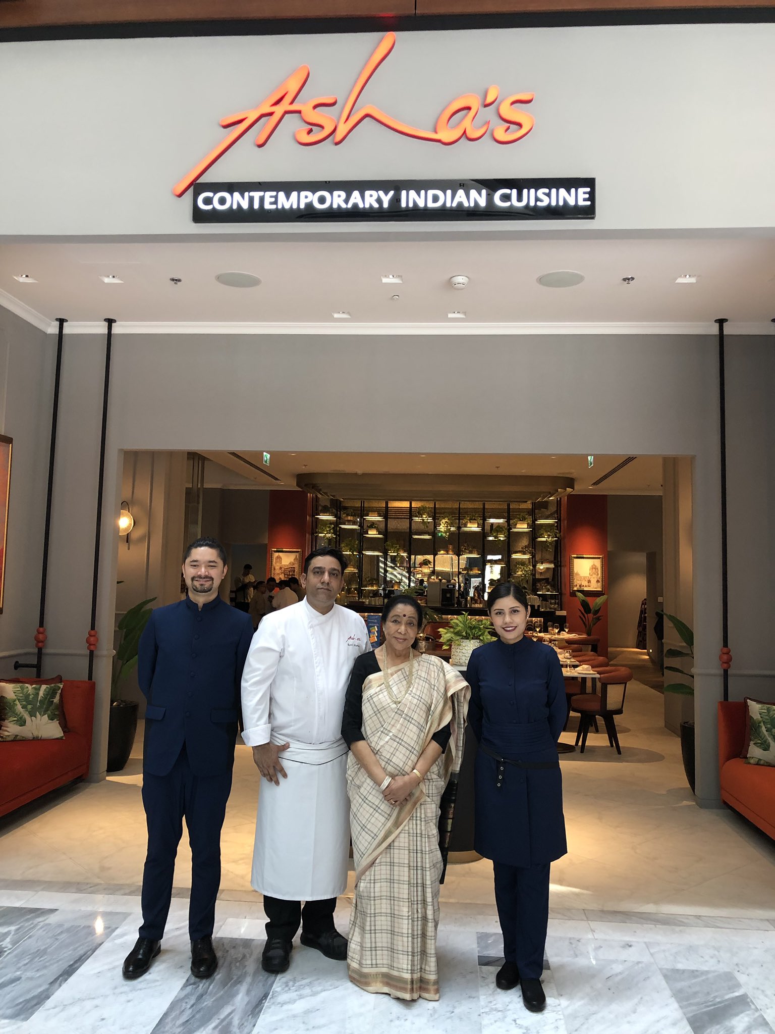 ashabhosle on Twitter: "Opening the latest Asha's Restaurants (with an  entirely new look) at the Galleria Mall in Abu Dhabi.  https://t.co/gK4DstyNOL" / Twitter