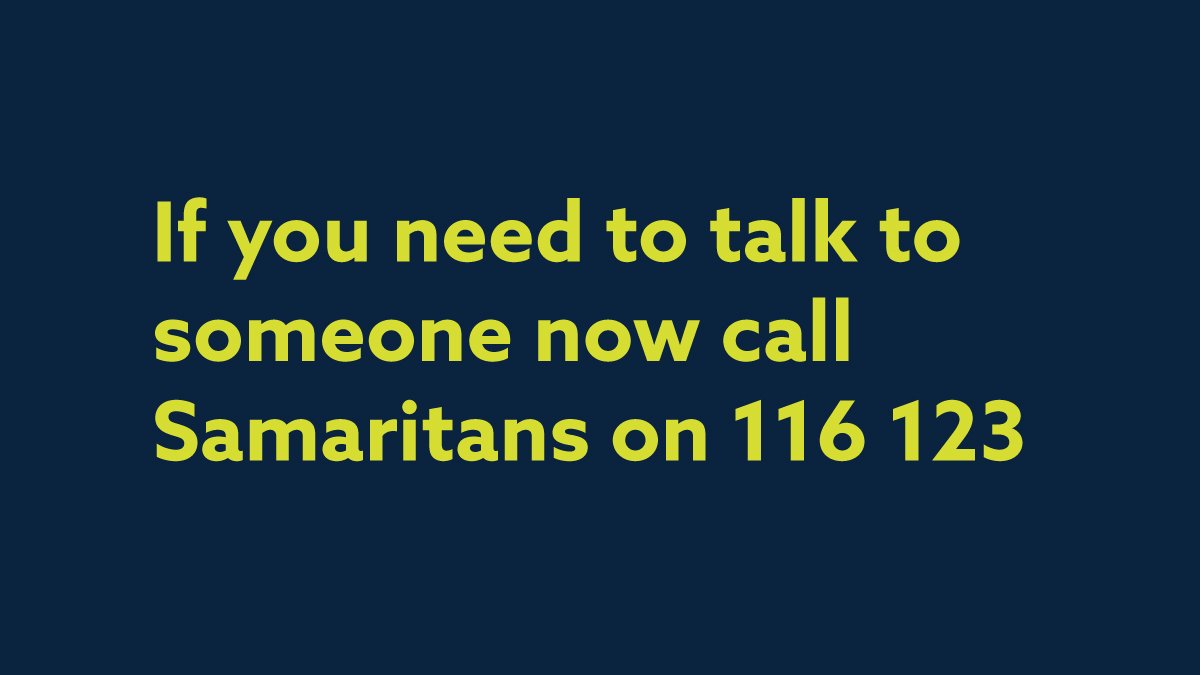 Betheonerother's tweet photo. If you are having suicidal thoughts and need someone to talk to, contact the Samaritans on 116 123. They can provide the best support and advice. Other organisations, welfare services and even a #StayAlive App can be found on our website. #mentalhealth 

https://t.co/2dFaoK9Ruo https://t.co/GbnlyqSGy5
