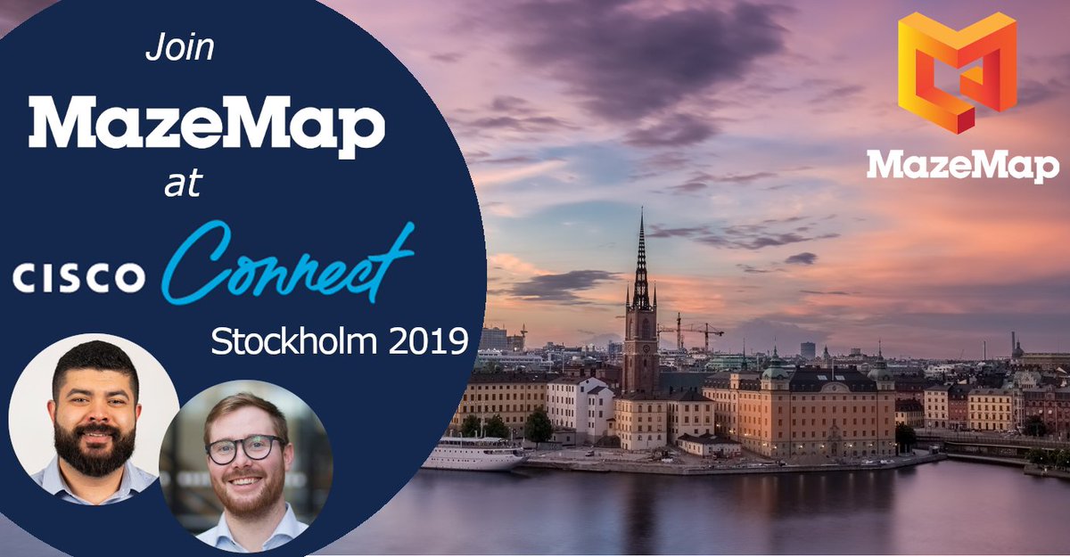 MazeMap's tweet photo. Letβs #SecureDigitalization together! @MazeMap are looking forward to #CiscoConnect Stockholm to connect with @Cisco and @CiscoPartners, share ideas, #inspire, and drive business outcomes. Look out for these handsome faces next week!
#DigitalWayfinding and #DataVisualisation https://t.co/CBtaQ5lmiD