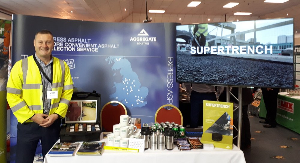 Holcim_UK's tweet photo. Our @express_asphalt team are showcasing SuperTrench and SuperColour today at the West Midlands HAUC event. If you’re attending be sure to say hello to our experts #Expressasphalt #construction #asphalt #HAUC https://t.co/fKgMqP9TRq