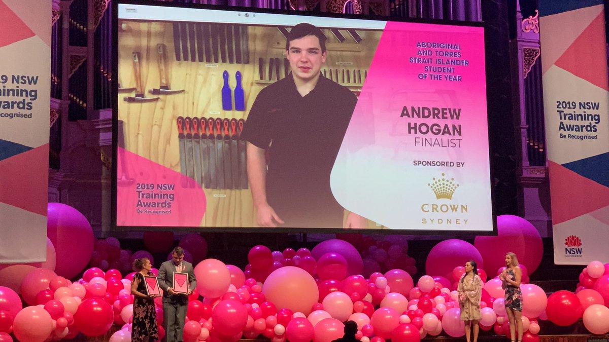 So proud of Andrew...Finalist in NSW Training Awards. We are very proud of you now and always! A winner in our eyes!