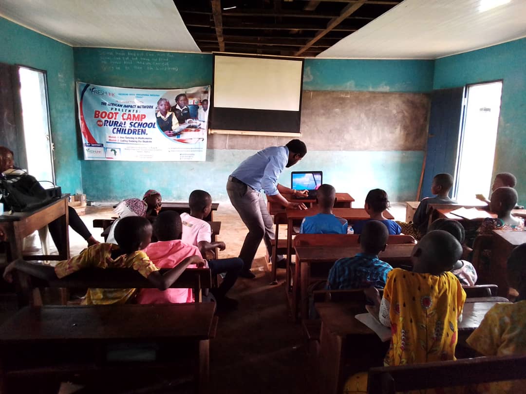 code4kt's tweet image. We trained about 20 disadvantaged children living in Ajanla village on coding as a tools for creativity and problem solving.
#code4kt #coding #coding #programming #programmer #developer #code #javascript #technology #coder #python #tech #html #computerscience