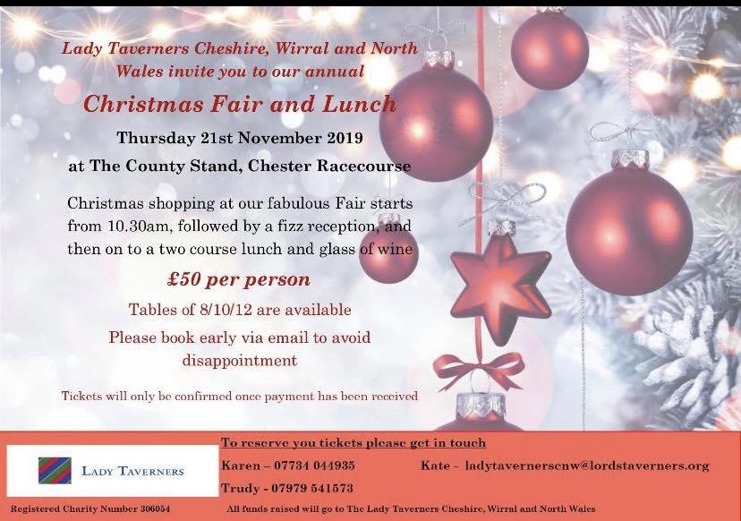 Tickets are selling out quickly for our Christmas Fair and Lunch on Thursday 21st November. Get in touch to avoid disappointment.
Tables/ tickets will only be confirmed once payment has been received.
🎄☃️❄️🎁🥂🎅🤶 #ChristmasIsComing #SportingChances #charity #Chester