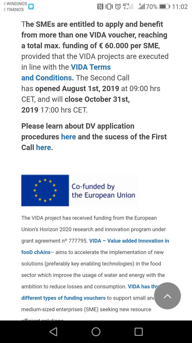 h2020vida's tweet image. Norbert on behalf of #FoodProcessingInitiative and @h2020vida team confirms about competitiveness and high quality proposals that received funding in #firstcall and looks forward to receive same quality or even higher TRL in the #secondcall for #DemonstrationVoucher