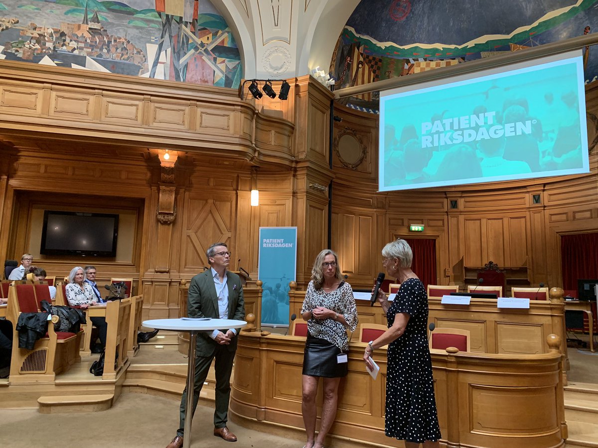 Nu inleds riksdagsseminariet Vägen vidare efter Patientriksdagen #patienriksdagen19 #AckoAnkarberg #neuroseweden #BCF_1982 #HjartLung #AochAF #Huvudvarksforb