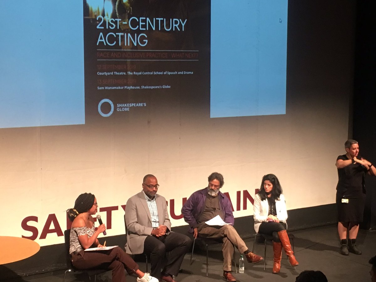 JoshAbrams (@joshabrams) on Twitter photo Opening panel of #21stCenturyActing #RaceAndInclusivePractice co-hosted by <a href="/The_Globe/">Shakespeare’s Globe</a> & <a href="/CSSDLondon/">Central</a> with <a href="/HarveyYoungBU/">Harvey Young</a> @DrFarahKC & @Tara_Arts Jatinder Verma, chaired by recent <a href="/CSSDLondon/">Central</a> alumni <a href="/KaleyaBaxe/">Kaleya</a> Opening panel of #21stCenturyActing #RaceAndInclusivePractice co-hosted by <a href="/The_Globe/">Shakespeare’s Globe</a> & <a href="/CSSDLondon/">Central</a> with <a href="/HarveyYoungBU/">Harvey Young</a> @DrFarahKC & @Tara_Arts Jatinder Verma, chaired by recent <a href="/CSSDLondon/">Central</a> alumni <a href="/KaleyaBaxe/">Kaleya</a>