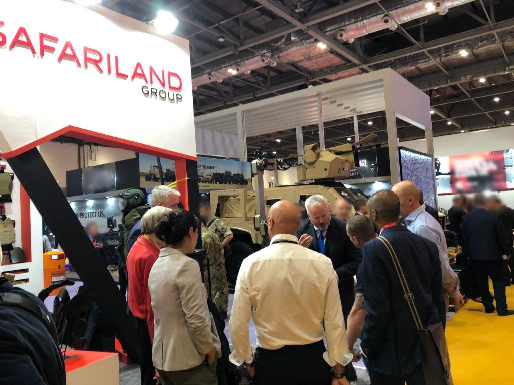 MedEngComms's tweet photo. Excellent start @DSEI_event 2019 in London. Our team is briefing international delegates on #EOD Tools, #Robots and #BombSuits @SafarilandGroup booth N3-554. #DSEI https://t.co/R4m2XkjMrs