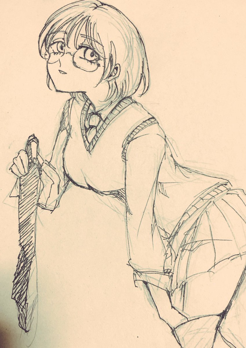 hakut_ooo's tweet photo. 2年前ぐらいに描いたオリジナルのえっちな眼鏡っ娘気に入ってる
昔の方が絵が上手い悲しいな https://t.co/G2OChcIotC
