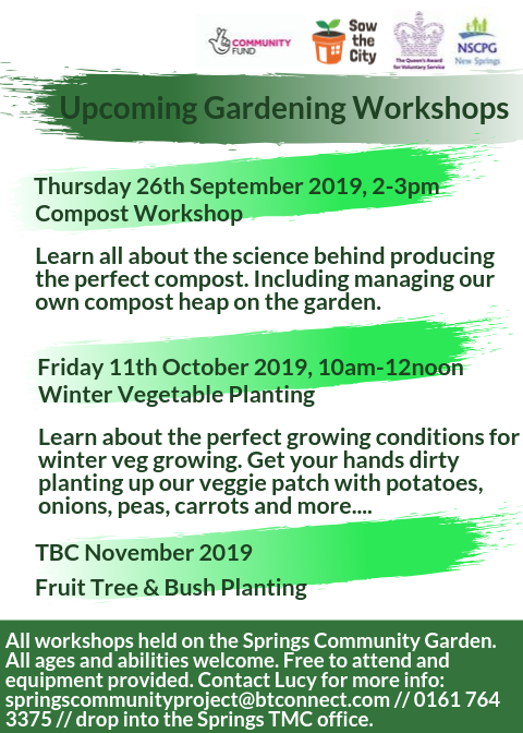 NSCPG's tweet photo. If you have been inspired by our new community garden we have some FREE growing and gardening workshops taking place this autumn with @SowtheCity . No need to sign up, just meet us in the garden (corner of Cornwall Drive and Dorset Drive) on the day! https://t.co/1kpxXoSL0r